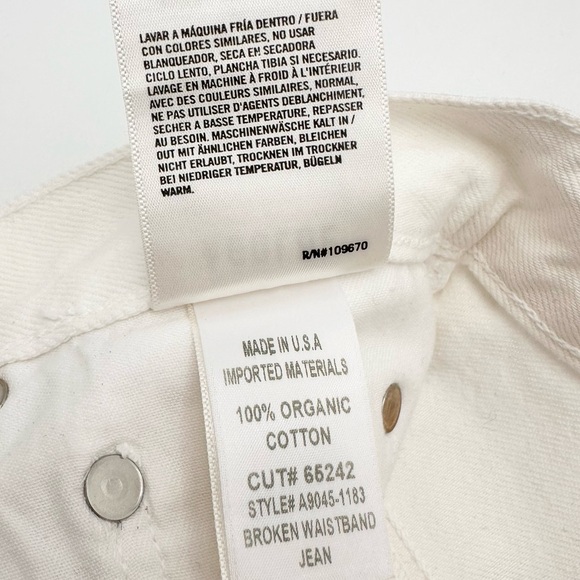 AGOLDE Broken Waistband Jeans in Milkshake - Picture 16 of 16